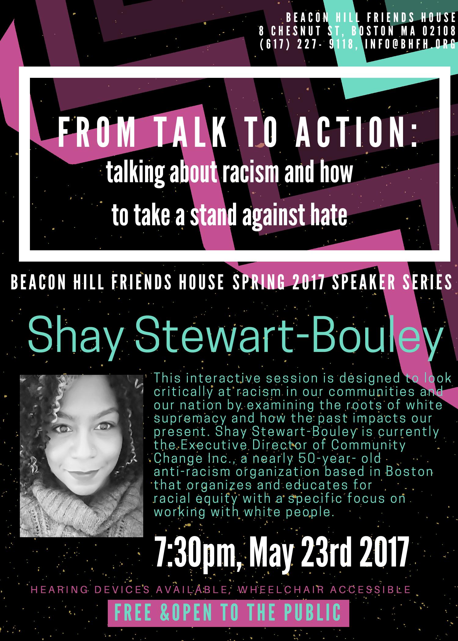 From Talk to Action **Rescheduled**